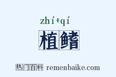 植鳍是什么意思的图片
